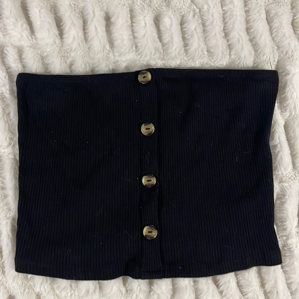 SEXY WOMEN’S TUBE TOP black MEDIUM